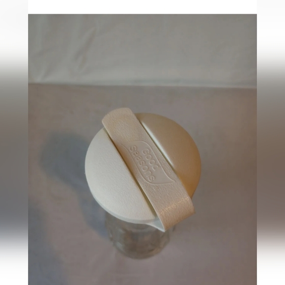 VTG Good Seasons Glass Salad Dressing Mixing Jar/Cruet with Lid Vines Pattern - Picture 5 of 6